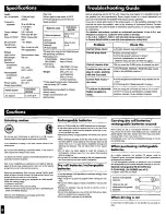 Предварительный просмотр 8 страницы Panasonic SLS202 - PORT. CD-LOW P Operating Instructions Manual