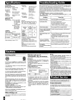 Предварительный просмотр 8 страницы Panasonic SLSX277J - PORT. CD PLAYER Operating Instructions Manual