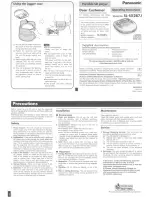 Panasonic SLSX287J - PORT. CD PLAYER Operating Instructions Manual preview