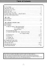 Preview for 2 page of Panasonic Sonic Steamer NE-3280 Operating Instructions Manual