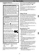 Preview for 3 page of Panasonic Sonic Steamer NE-3280 Operating Instructions Manual