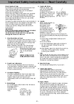 Preview for 5 page of Panasonic Sonic Steamer NE-3280 Operating Instructions Manual