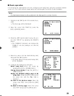 Preview for 29 page of Panasonic Super Dynamic III WV-CW484S Operating Instructions Manual