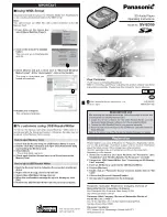 Preview for 1 page of Panasonic SVSD50 - SD AUDIO PLAYER Operating Instructions Manual