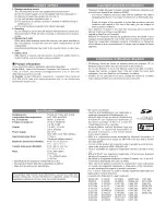 Preview for 8 page of Panasonic SVSD50 - SD AUDIO PLAYER Operating Instructions Manual