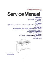 Panasonic SXPX554 - ELECTRONIC PIANO Service Manual предпросмотр