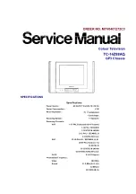 Panasonic TC-14Z88AQ Service Manual предпросмотр