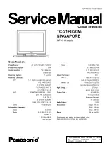 Предварительный просмотр 1 страницы Panasonic TC-21FG20M-SINGAPORE Service Manual