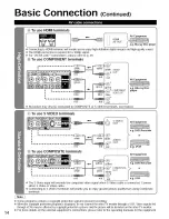 Предварительный просмотр 14 страницы Panasonic TC-P42G10 - TC - 41.6" Plasma TV Operating Instructions Manual