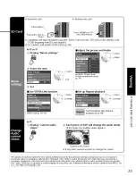 Предварительный просмотр 23 страницы Panasonic TC-P42G10 - TC - 41.6" Plasma TV Operating Instructions Manual