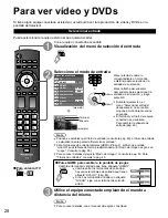 Предварительный просмотр 28 страницы Panasonic TC-P50G20 Quick Setup Guide (English Manual De Instrucciones