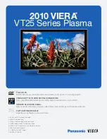 Panasonic TC-P65VT25 (English, Spanish) Specifications preview