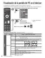 Preview for 36 page of Panasonic TCP54VT25 - 54" PLASMA 3D TV Manual De Instrucciones