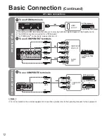 Preview for 12 page of Panasonic TCP54VT25 - 54" PLASMA 3D TV Operating Instructions Manual