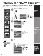 Preview for 44 page of Panasonic TCP54VT25 - 54" PLASMA 3D TV Operating Instructions Manual