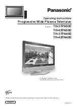 Предварительный просмотр 1 страницы Panasonic TH-37PA50E Operating Instructions Manual