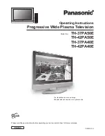 Preview for 1 page of Panasonic TH-42PA50E Operating Instructions Manual