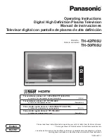 Panasonic TH-42PX6U Instrucciones De Operación preview