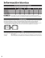 Предварительный просмотр 38 страницы Panasonic TH-42PX6U Instrucciones De Operación