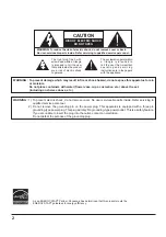 Предварительный просмотр 2 страницы Panasonic TH-50PF50U Operating Instructions Manual