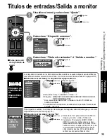 Preview for 35 page of Panasonic TH 50PX80U - 50" Plasma TV Instrucciones De Operación