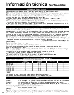 Preview for 42 page of Panasonic TH 50PX80U - 50" Plasma TV Instrucciones De Operación