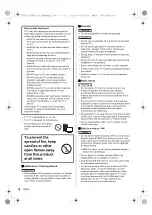 Предварительный просмотр 6 страницы Panasonic TH-55JX800Z Operating Instructions Manual