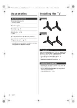 Предварительный просмотр 8 страницы Panasonic TH-55JX800Z Operating Instructions Manual