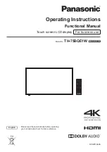 Panasonic TH-75BQE1W Operating Instructions Manual preview