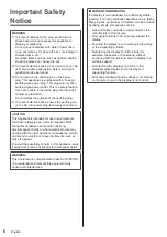 Preview for 6 page of Panasonic TH-98SQ1W Operating Instructions Manual