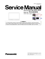 Panasonic TH-C42HD18 Service Manual preview