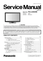 Preview for 1 page of Panasonic TH-L32X20S Service Manual