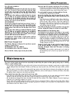 Preview for 7 page of Panasonic TH103VX200U - 103" FHD PLASMA TV Operating Instructions Manual