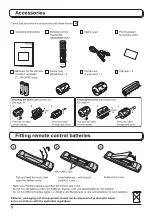 Preview for 6 page of Panasonic TH42PV500EY Operating Instructions Manual