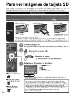 Предварительный просмотр 24 страницы Panasonic TH50PZ750U - 50" Plasma TV Manual De Instrucciones