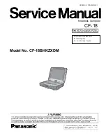 Panasonic Toughbook CF-18BHKZXDM Service Manual preview