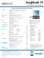 Preview for 2 page of Panasonic Toughbook CF-74JCJBDAM Brochure