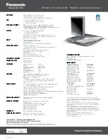 Preview for 2 page of Panasonic Toughbook CF-C1ADAAZ6M Specifications