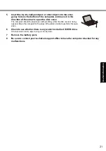 Предварительный просмотр 21 страницы Panasonic Toughbook CF-F9KWH011M Operating Instructions Manual