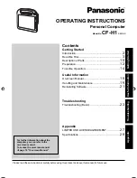 Preview for 1 page of Panasonic Toughbook CF-H1ADBBZCM Operating Instructions Manual