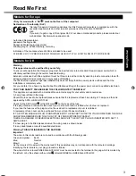 Preview for 3 page of Panasonic Toughbook CF-H1ADBBZCM Operating Instructions Manual