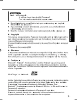 Preview for 3 page of Panasonic Toughbook CF-U1A1E1Z2M Operating Instructions Manual