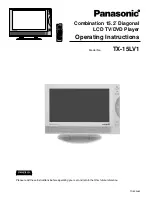 Panasonic TX-15LV1 Operating Instructions Manual preview