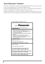 Preview for 2 page of Panasonic TX-15LV1 Operating Instructions Manual