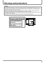 Preview for 5 page of Panasonic TX-15LV1 Operating Instructions Manual