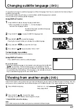 Preview for 47 page of Panasonic TX-15LV1 Operating Instructions Manual