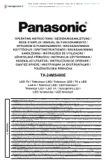 Panasonic TX-24MS480E Operating Instructions Manual предпросмотр