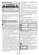 Preview for 3 page of Panasonic TX-24MS480E Operating Instructions Manual