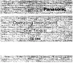 Panasonic TX-C84 Operating Instructions Manual preview