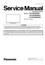 Preview for 1 page of Panasonic TX-P42GW30 Service Manual